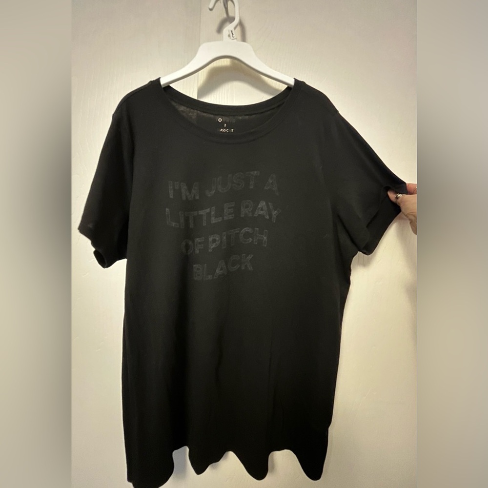 torrid Black Scoop Neck Graphic Tee